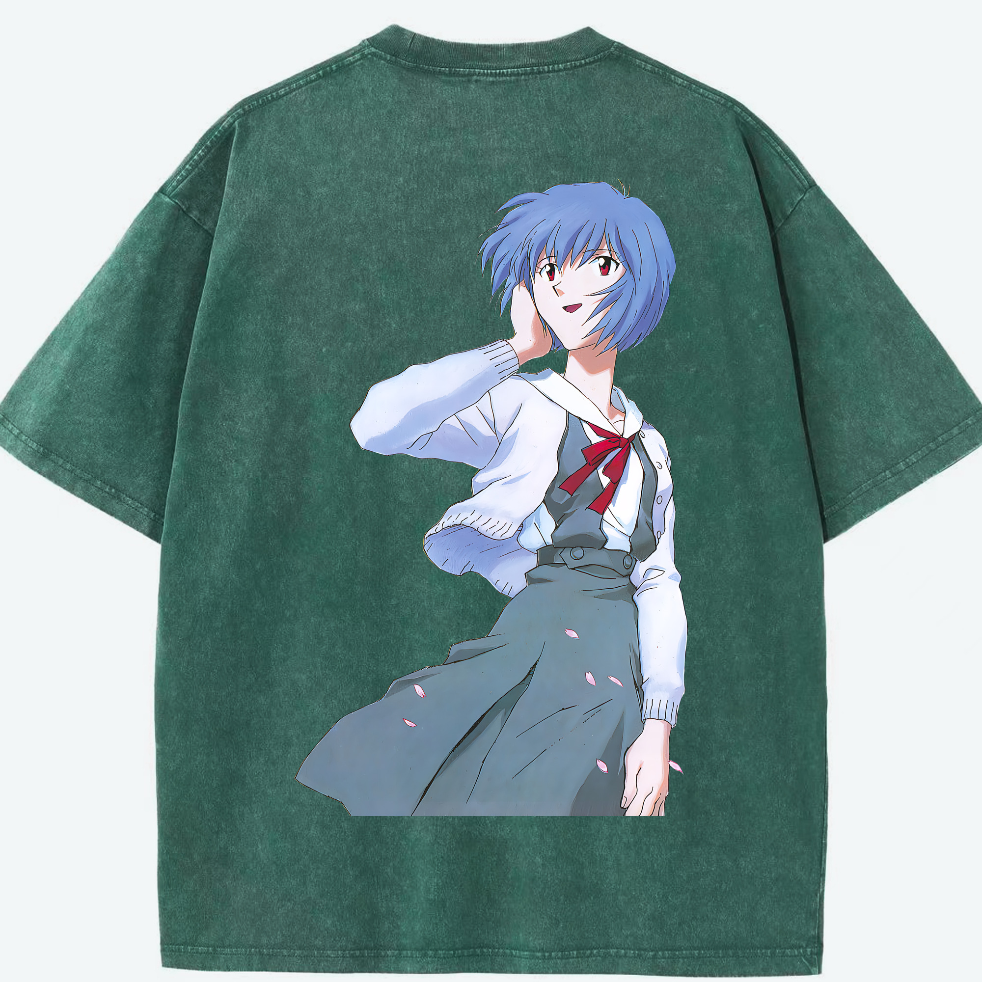 （画像用） EVA 新世紀エヴァンゲリオン 綿100% ヴィンテージ風 半袖Tシャツ（背面プリント）